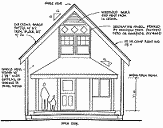 1-1/2 story cottage house plan
