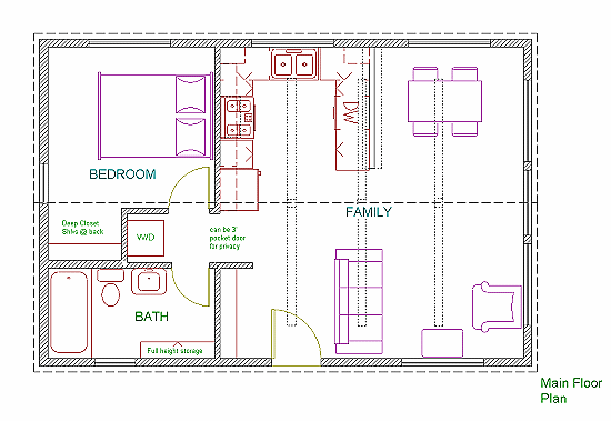 20x30 cottage floor plan
