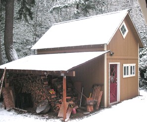 14x18 workshop in snow