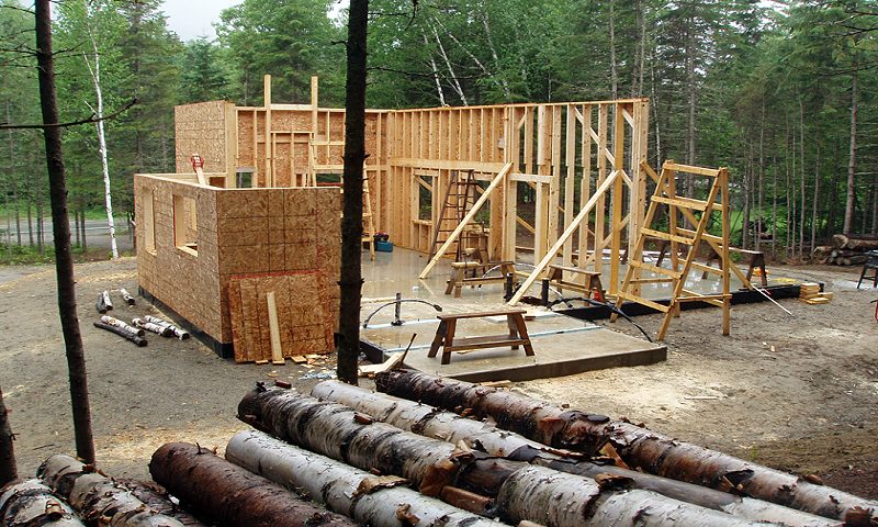 Wall framing Framing going up