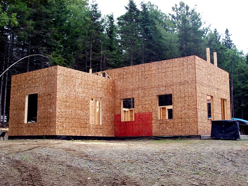 OSB enclosed main walls OSB enclosed main walls