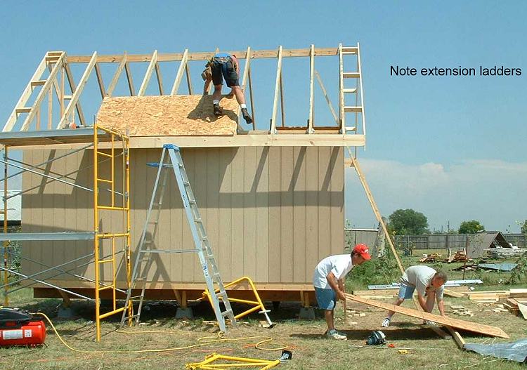 12 x 18 owner-built cabin or storage shed