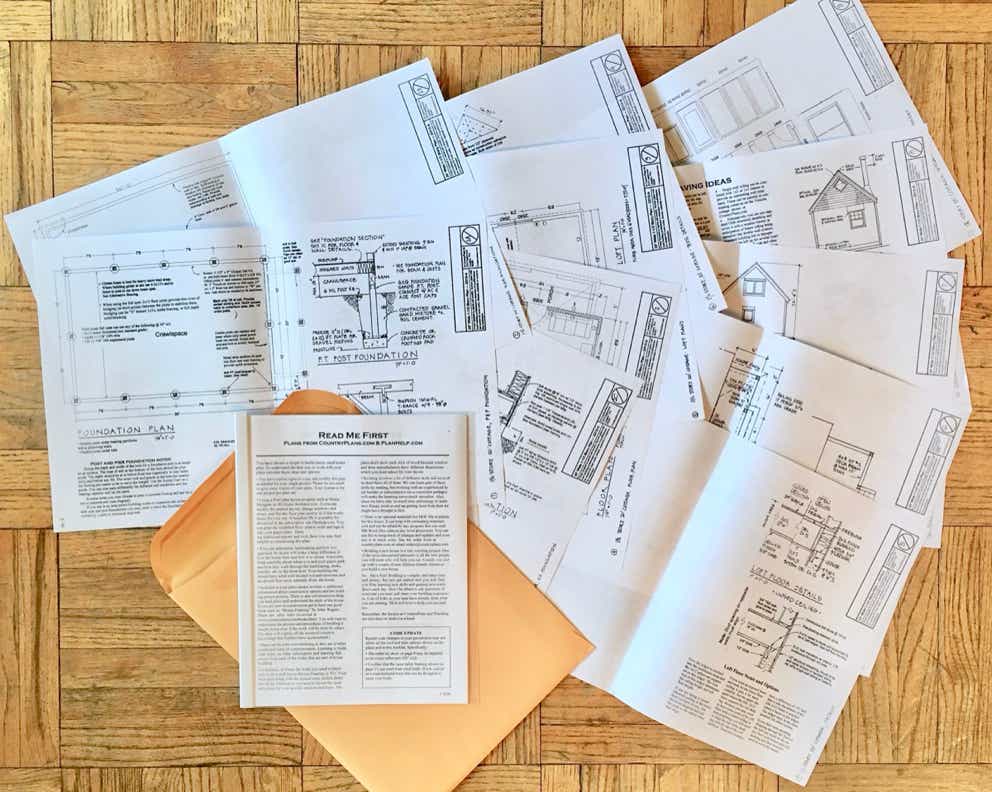 The 20’x30’ 1.5 Story Cottage from CountryPlans.com The 20’x30’ One and a Half Story Cottage House Plans Kit from CountryPlans.com