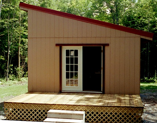 small shed roofed cabin - easy to build