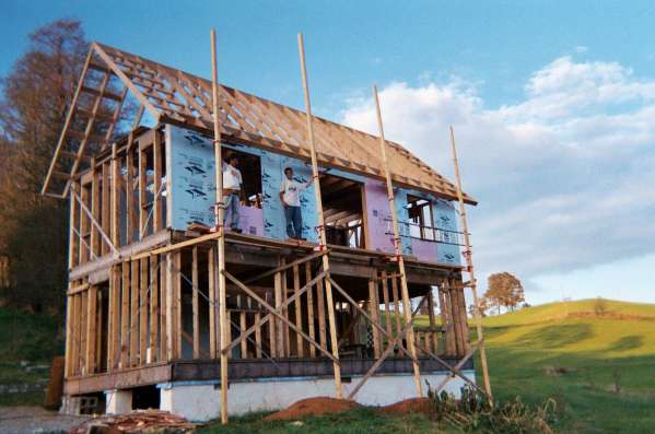 Starting the sheathing