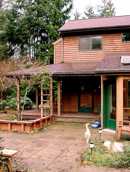 Sunroom door to right