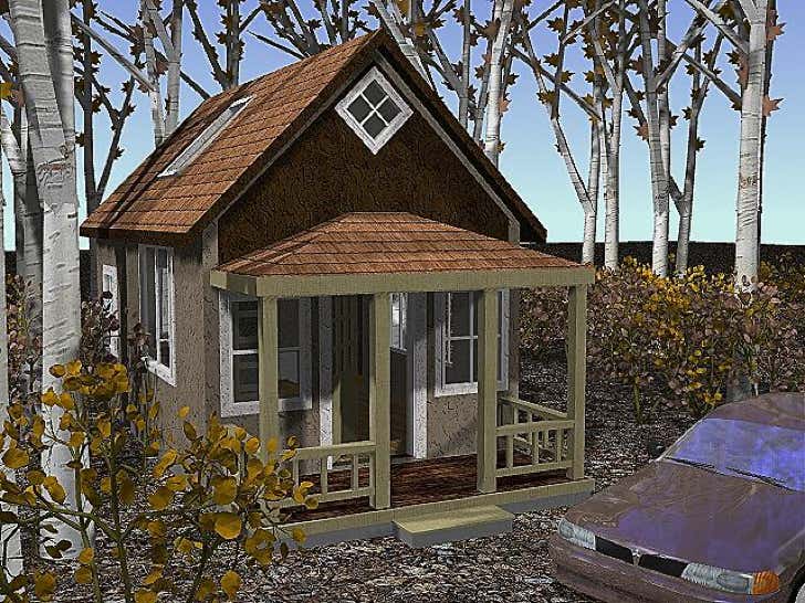 14x24' Builder's Cottage Plans from CountryPlans.com