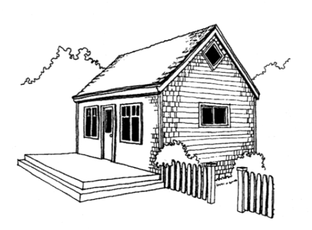 The 14x24 Little House Cottage from CountryPlans.com