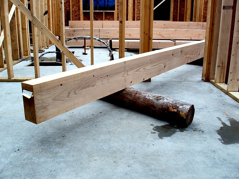 solid wood beam