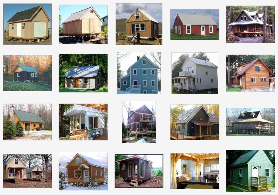 Images of houses from the CountryPlans.com forum and website