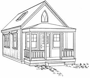 14x24 Builders Cottage from CountryPlans.com 14x24 Builders Cottage from Country Plans