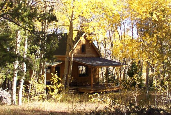 cabin in the fall